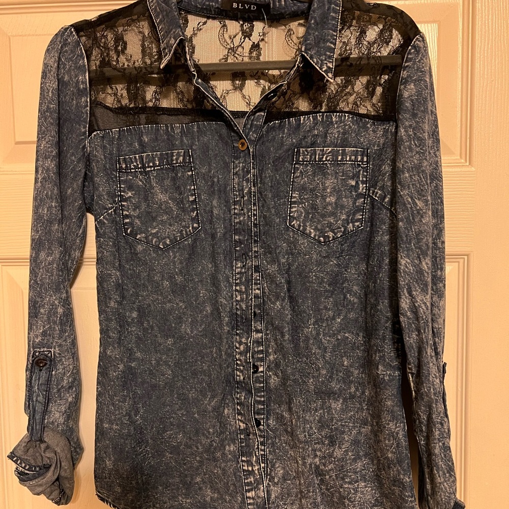 Blue Jean Button Up